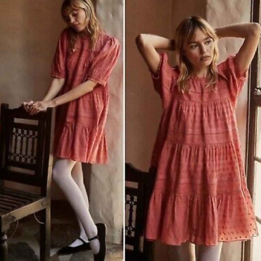 Doen Nerine Embroidered Mini Dress
